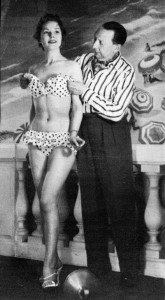 1946 Louis Reard polka dot strapless bikini